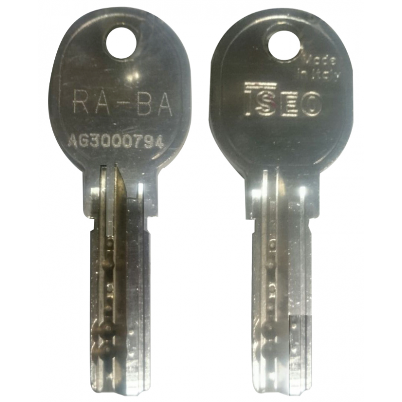 ISEO LLAVE DE SEGURIDAD PROTEGIDA RABA