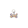 Pet tag hueso topos colores